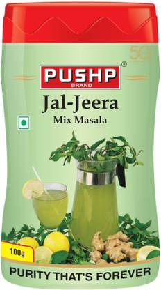 Pushp Brand Jal Jeera Masala Sprinkler 100gm Pack of 6