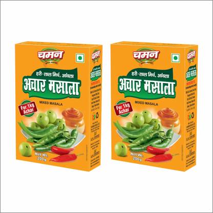 chaman Mirch Amla Achar Masala 200G Pack Of 2 ( 200g × 2 = 400g )