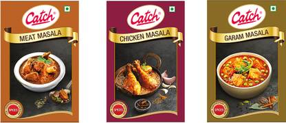 Catch Meat Masala 100g + Chicken Masala 100g + Garam Masala 100g, Spice/Masala Combo