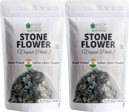 Bliss of Earth 2x100gm Stone Flower, Dagad Phool, Kalpasi, Aromatic Spice for cooking Biryani