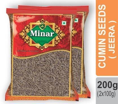 Minar New Trending Cumin (Jeera) 200gm(100g x2 ) (2 x 100 g)