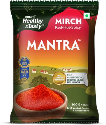 Emami Healthy and Tasty Mantra Chilli Powder, 100% Natural, No Added Colour & Preservatives