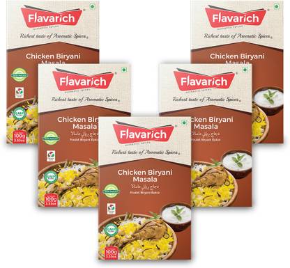 Flavarich Chicken Biryani Masala, Pack of 5, 100 Grams each