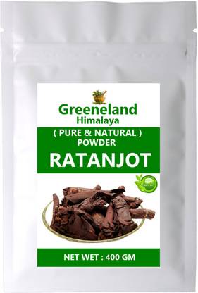 GREENELAND Natural Ratanjot Powder ( Alkanna Tinctoria ) (400 GM)