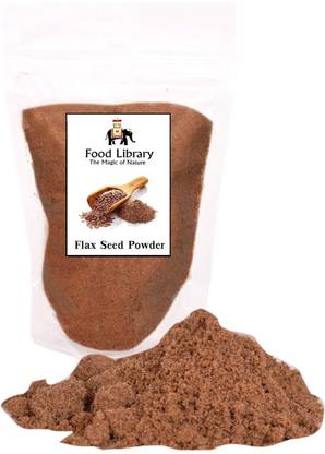FOOD LIBRARY THE MAGIC OF NATURE Authentic Exotic Aromatic Flavourful Indian Spices. (200 gm, Flaxseed Powder)