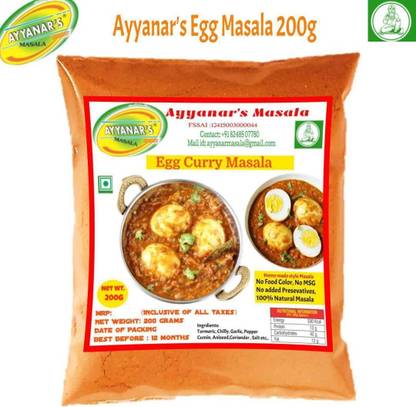 Ayyanar's Egg Curry Masala 200g | Egg Gravy and Roast Masala