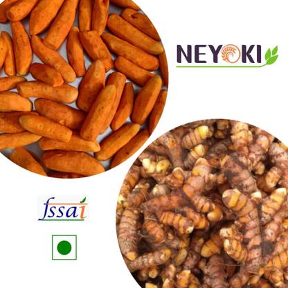 NEYOKI Fresh Turmeric Roots 500gm / Pasumanjal / Haldi Fresh