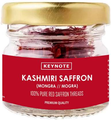 Keynote 100% Pure Kashmiri Mongra Saffron Kesar | Red Saffron Threads | Premium Quality
