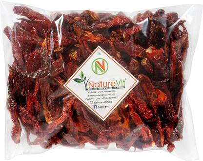 Nature Vit Dried Red Chilies - 400 gm [Premium & Stemless]
