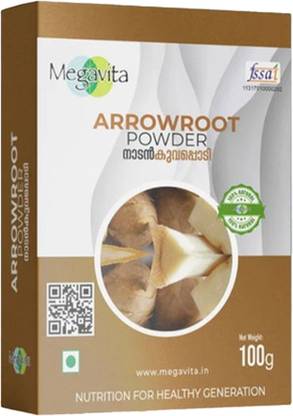 MEGAVITA Arrowroot Powder - Ultimate Nutrition Packed Food for Health and Wellness