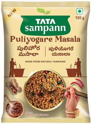 Tata Sampann Puliyogare Masala, Made from Natural Tamarind