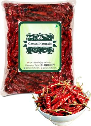 gattani naturals Red Chilli Whole | Dry Red Chillies Whole | Lal Mirch Sabut | Mathaniya Lal Mirch