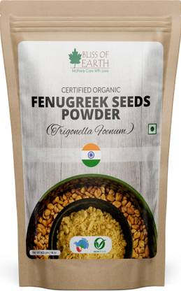 Bliss of Earth 453GM USDA Organic Fenugreek Powder For Cooking Methi Powder