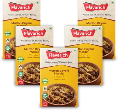 Flavarich Mutton Biryani Masala, Pack of 5, 100 Grams each