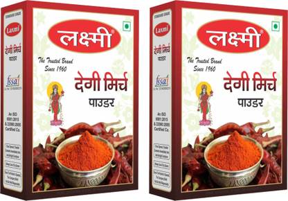 LAXMI Degi Mirch Powder (100 Gm each, pack of 2) | Red Chilli | Spice Masala
