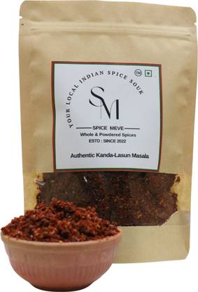 Spice Meve Hand-Pounded Kanda Lasun Masala | Premium & Pure Quality Ghati Masala