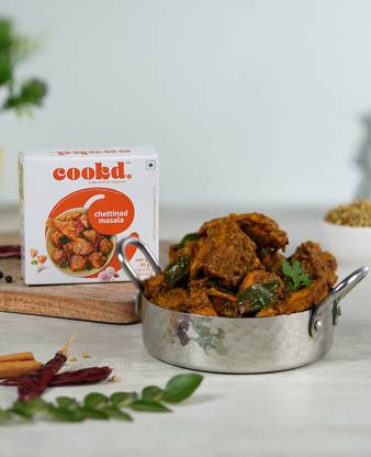 Cookd Chettinad Masala cooked With Vegetable & Chicken | Ready to cook in 15 min