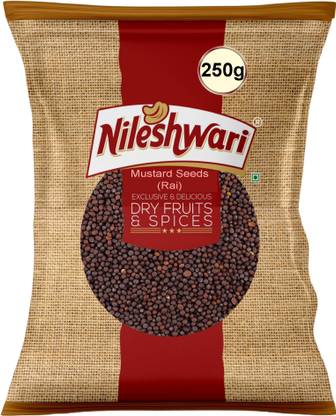 Nileshwari Black Mustard Seeds (Rai) Sarason | Premium Quality Kali Sarso | Whole Rai Seeds