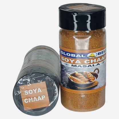 GLOBALBELL SOYA CHAAP MASALA SOYBEAN CHUNKS SPICE-MIX POWDER PACK OF 3