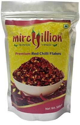 Mirchillion Chilli Flakes Pack For Pizza-Pasta-Maggie - 500 g