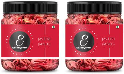Eatoriyumm (200 g)Organic Mace Whole ( Jar Pack ) Javitri Flowers Indian Spices (2 * 100gm)