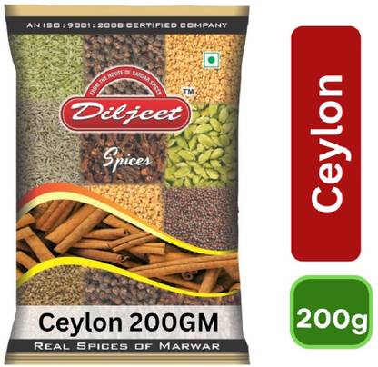 DILJEET SPICES 200gm Ceylon Cinnamon |Sri Lankan Dalchini Sticks
