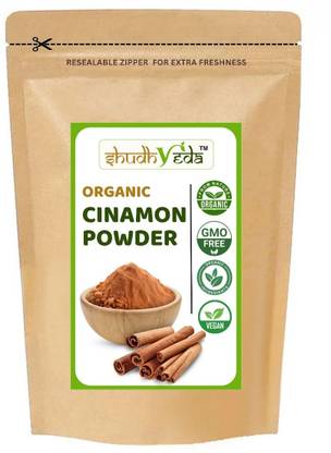 Shudhveda Organic Cinnamon Powder | Dalchini Cinnamon Powder | Pure & Natural