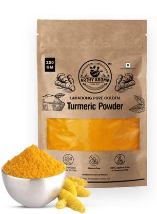 Arthy Aroma Lakadong Turmeric Powder 250g | 7–12% Curcumin | Organic & Stone-Ground Haldi