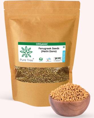 Pure Tree Organic Methi Dana Fenugreek Whole