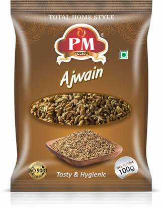 pm masale 100% Natural AJWAIN (Carom Seeds) (100GM, WHOLE) (PACK OF 3)