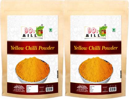 90's MILL Peeli Mirch/Yellow Chilli Powder||Holy Natural Ghost Pepper Powder-80Gx2Pk