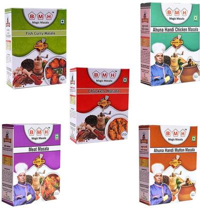 BMHMAGIC MASALA Combo of Fish Curry , Chicken , Mutton , Ahuna Handi Chicken and Ahuna Handi Mutton Masala