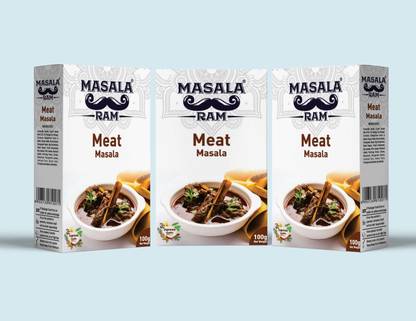 Masala Ram Meat Masala Combo Pack of 3 (3x100), Super Spicy Blend