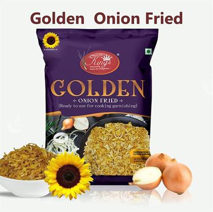 Kings GOLDEN FRIED ONION IN SUNFLOWER OIL 900 GRM