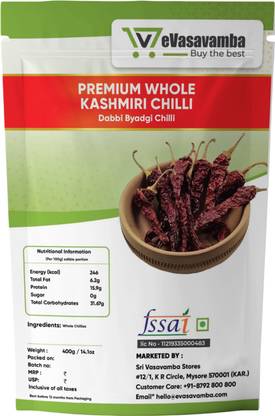 eVasavamba - Buy the best Kashmiri Chilli Whole | Dabbi Byadgi Chilli | Kashmiri Mirchi