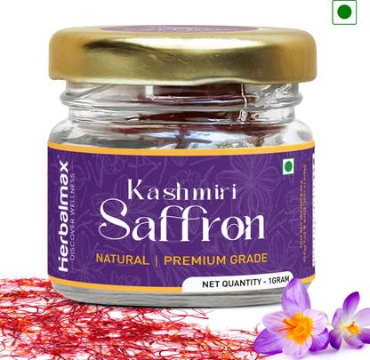 Herbal max Kashmiri Saffron/ Kesar 100% Natural & Certified High Quality A++ Grade