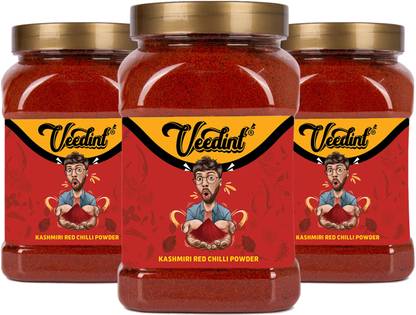 Veedint Red Chilli Powder Kashmiri, 400 gm x 3, Kashmiri Lal Mirch Powder, Mirch Powder