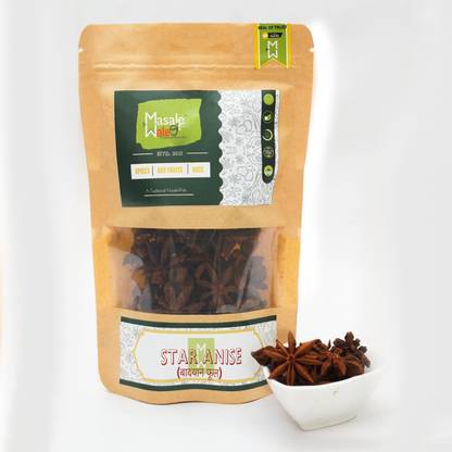 themasalewale Star Anise | Star Phool | Badiyan Phool / Badyan Phool | 100% Natural Colour