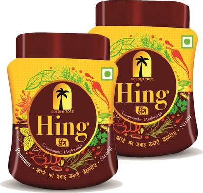 Golden Tree Premium Compounded Hing |Strong Asafoetida| 100% Pure & Organic