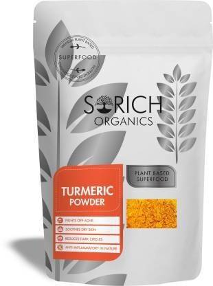 Sorich Organics Natural Turmeric Powder Curcuma Aromatica Face Haldi Powder for Skin
