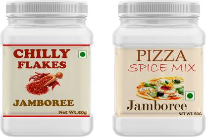 JAMBOREE Seasoning Combo of Pizza Mix & Chilli Flakes Combo 150 g