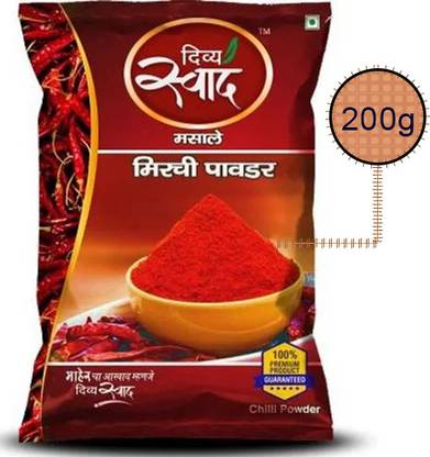 Divya Swad Pure Fresh Spicy Red Chilli | Mirchi Powder for Cooking