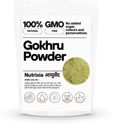 Nutrixia food Gokhru Big Powder/Gokharu Bada Powder/गोखरू बड़ा पाउडर/Pedalium Murex/Large Caltrops Seed