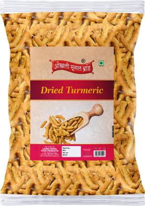 okhli musal brand Sangli Ambe Whole Turmeric||Sabut Haldi||Haldi Gatiya||Gundu Manjal-190Gx1Pk