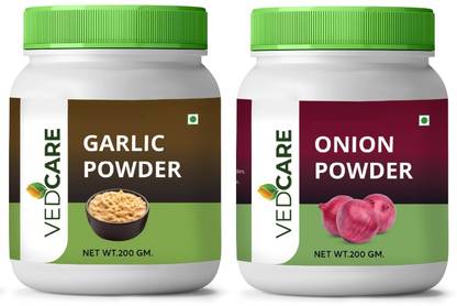Vedcare Dry Garlic and Onion Powder Each For Cooking & Baking Seasoning