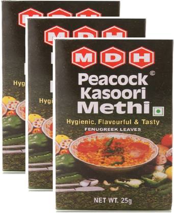 MDH Peacock Kasoori Methi Pack Of 3 (25Gm * 3)