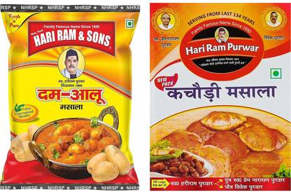 hari ram & sons Kachauri Masala and Dum Aloo Masala Powder | Legendary Combo | 250 Gms Each