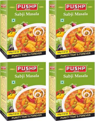 Pushp Brand Sabji Masala Box (Pack Of 4, 100g in each pack)