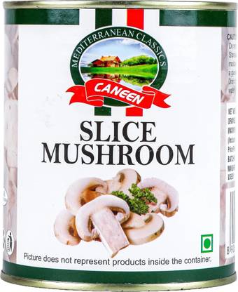 caneen Sliced Mushrooms in Brine - Ready-to-Use, Premium Quality (800g)