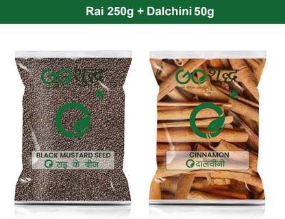 Goshudh Dalchini sabut 50gm & Rai 250gm Combo Pack 300g